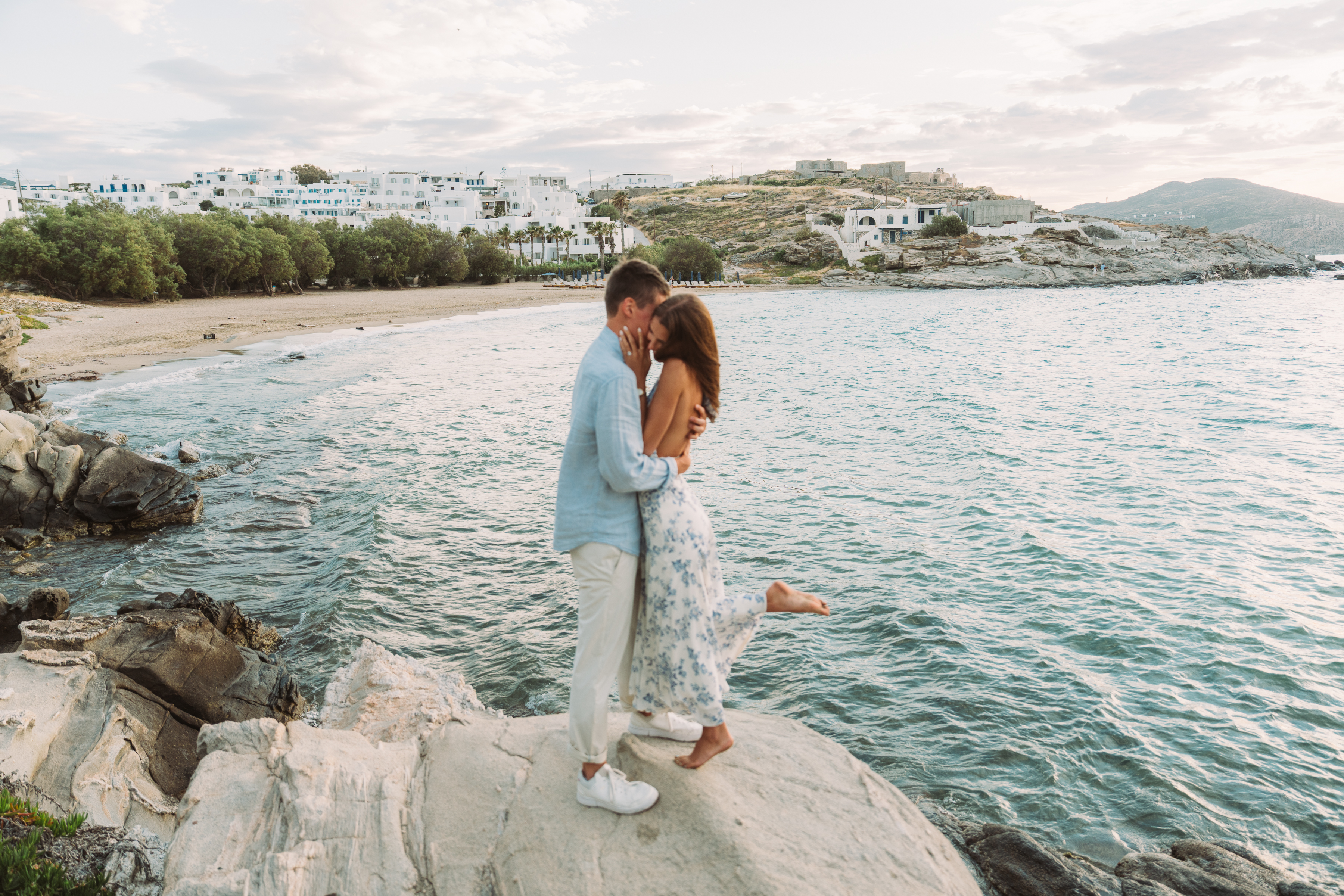 Paros island surprise marriage proposal photoshoot - Greece 