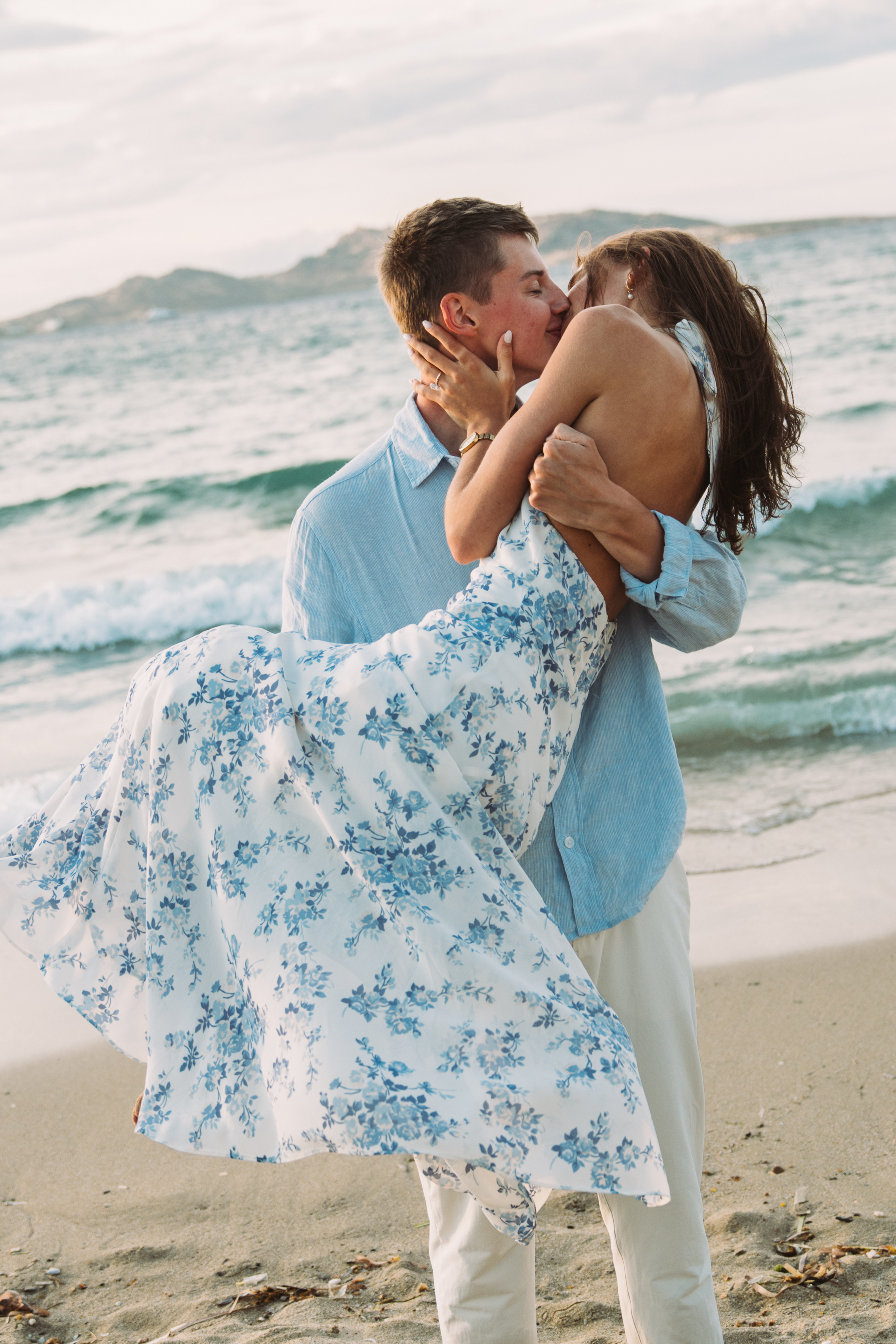 Paros island surprise marriage proposal photoshoot - Greece